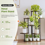 Large Plant Stand Indoor, Tall Metal Plant Shelf for Multiple Plants