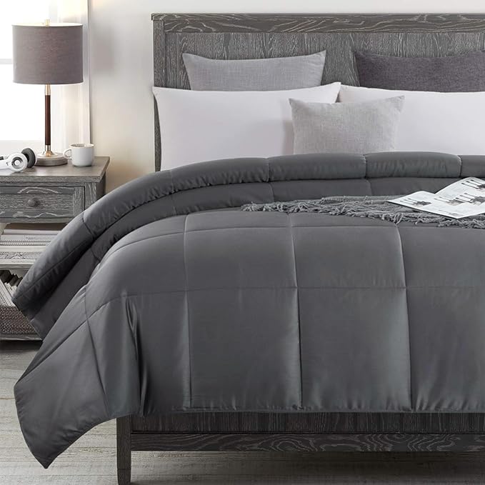 Cooling 100% Rayon Derived from Bamboo Twin Size Comforter, Lightweight Soft Duvet