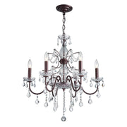 6 Light Crystal Chandelier Light Fixture Modern Chandelier Crystal Lighting