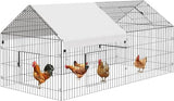 Metal Chicken Coop 86"×40"×40" Chicken Run