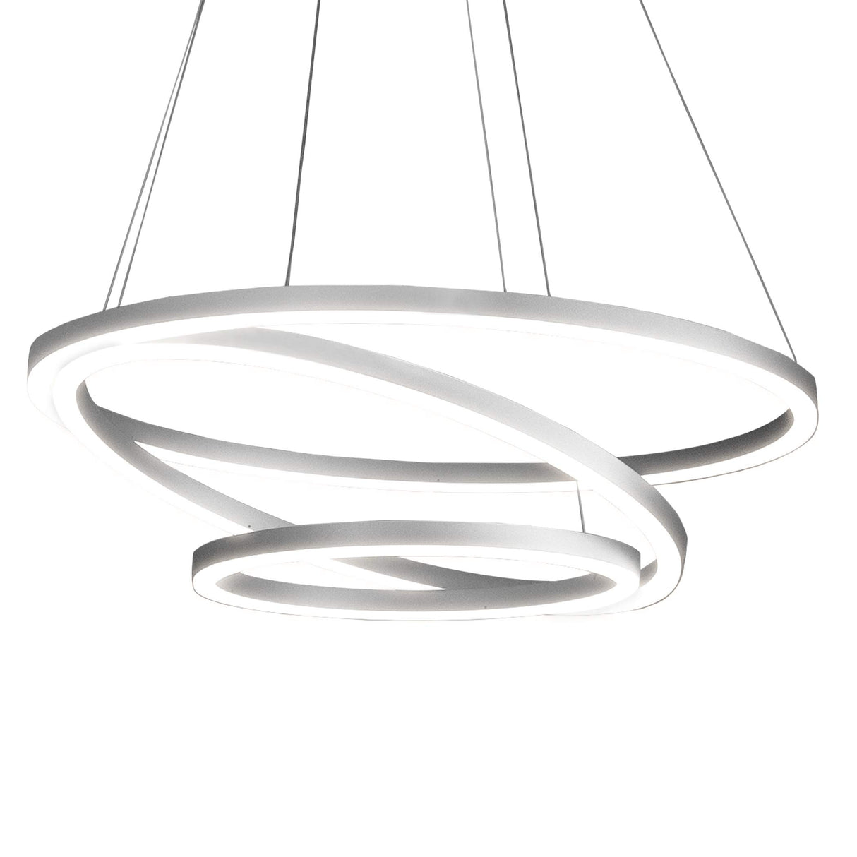 VMC32500AL Tania Trio 32", Adjustable Hanging, Modern Circular Chandelier Lighting in