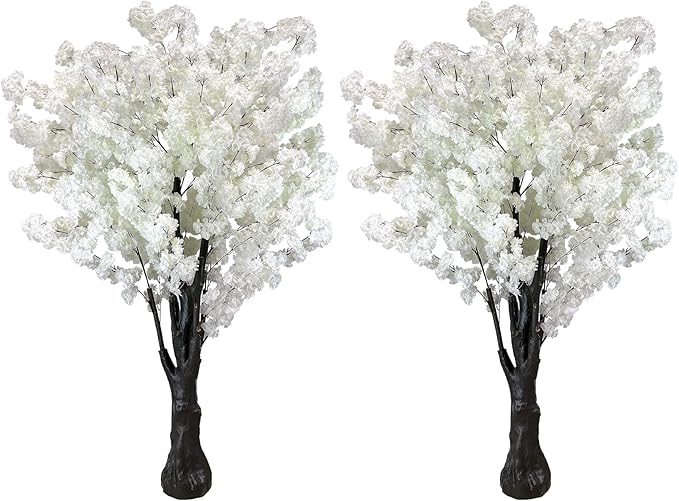 White Artificial Cherry Blossom Trees Faux Cherry Blossom Tree White Tree