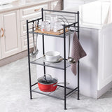 3-Tier Free Standing Wire Rack Durable Metal Shelving Storage Unit with Adjustable Feet