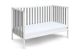 3-in-1 Convertible Crib, Easily Converts to Toddler Bed or Daybed, 3-Position Adjustable