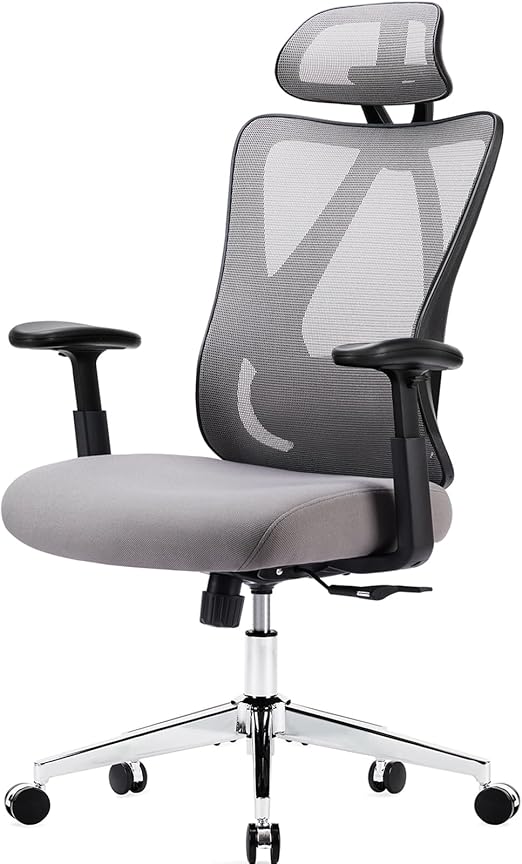 Ergonomic Office Desk Chair High Back Comfy Computer Gaming Mesh with Wide