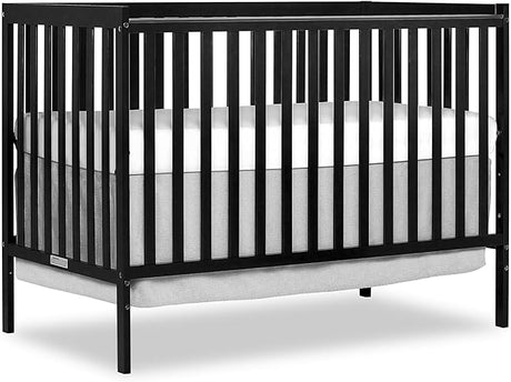 5-in-1 Convertible Crib, Baby Crib, Converts from Baby Crib to Toddler Bed, Daybed and Full-Size Bed Frame,