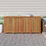 Large Solid Acacia Wood Garden Storage Box with Plenty of Water Resistant Liner