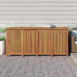 Large Solid Acacia Wood Garden Storage Box with Plenty of Water Resistant Liner