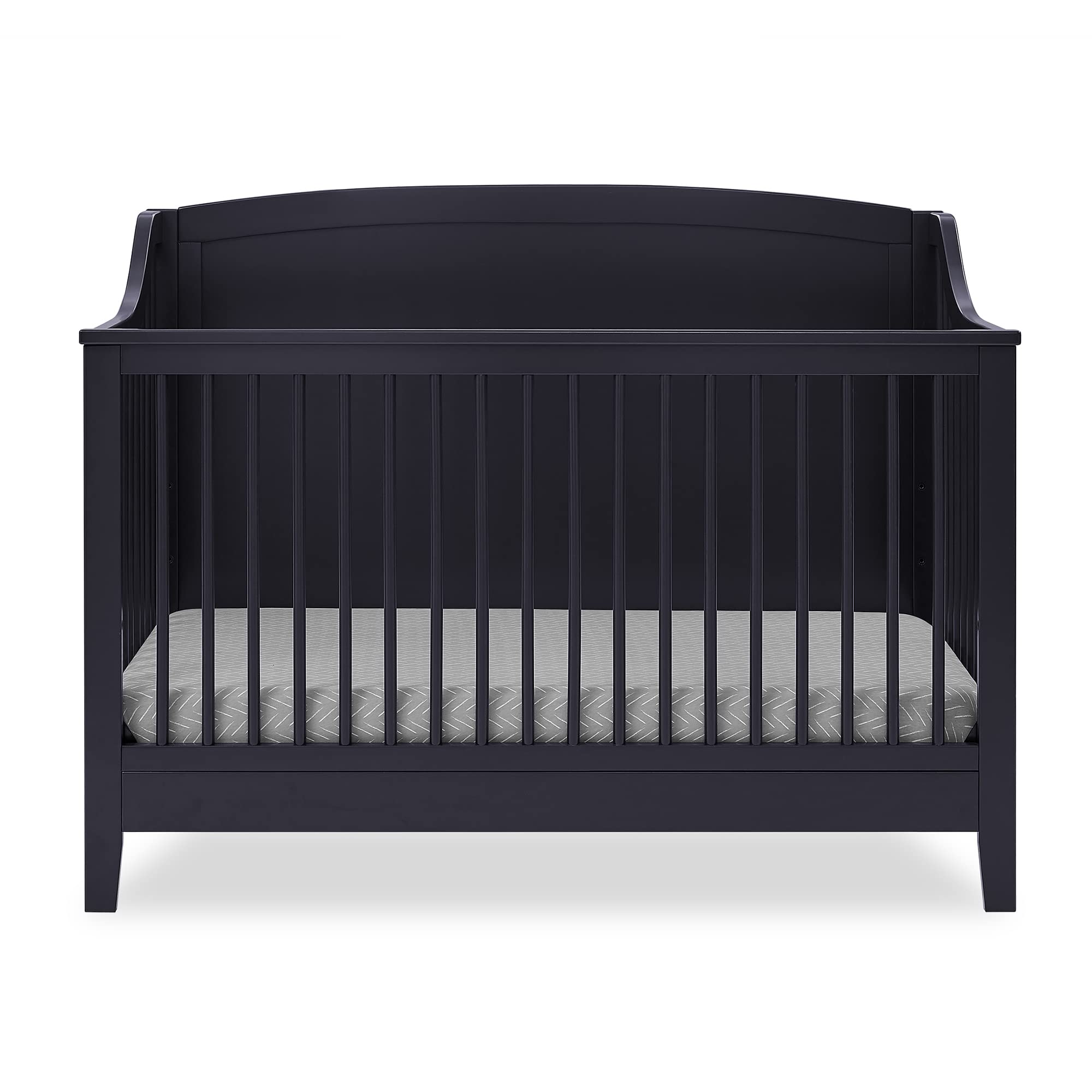 Campbell 6-in-1 Convertible Crib - Greenguard Gold Certified, Midnight Grey