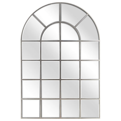 Wall, Arch Window Panel, 0.25"-Beveled Modern Mirror for Bathroom,Vanity,Bedroom,Ready to Hang, 30" x 44", Clear