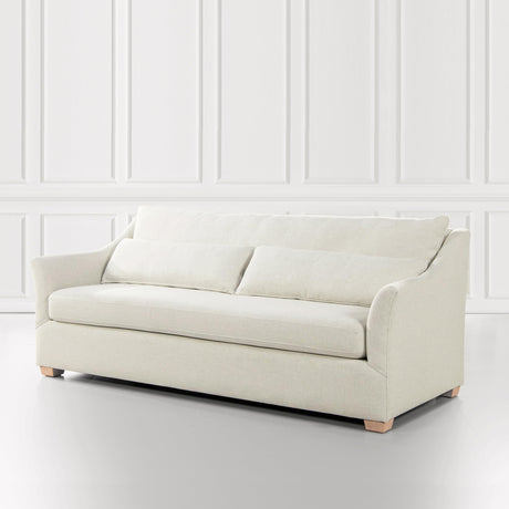 Ada 83" Flared Arm Contemporary Sofa with Lumbar Pillows