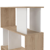 Modern Bookcase, Display Shelf and Decorative Room Divider with 7 Fixed Storage Shelves