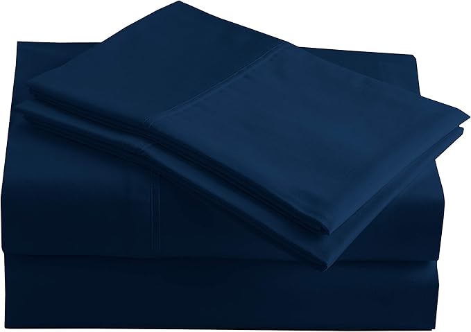 285 Thread Count Percale 3 Piece Bed Sheet Set - 100% Peruvian Pima Cotton