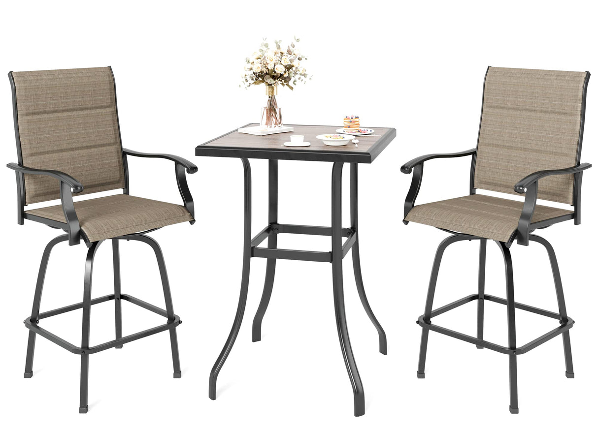 3-Piece Outdoor High Top Bar Set