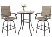 3-Piece Outdoor High Top Bar Set