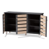 Cabinets, One Size, Oak/Dark Gray