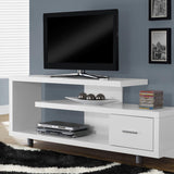 Furniture White Hollow-Core 60" L TV Console