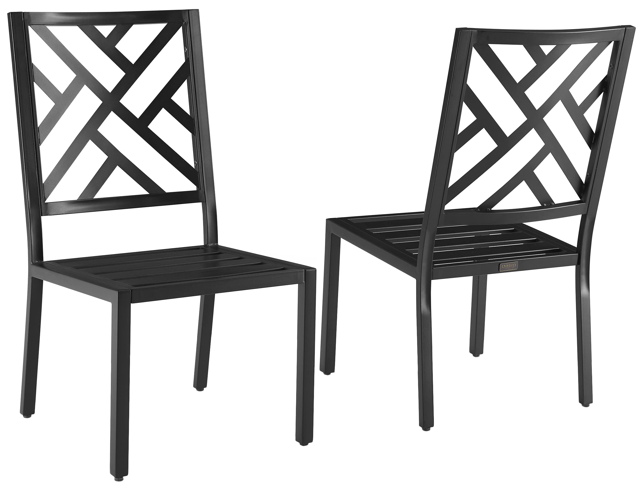 Locke 2-Piece Outdoor Chair Set, Dining Patio Chairs for Deck, Backyard