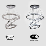 Modern Crystal Chandeliers LED Chandelier Pendant Lights Chandelier Rings Pendant Light