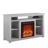 Edgewood Fireplace TV Stand for TVs up to 55", Dove Gray