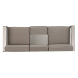 Cape Coral Outdoor Loveseat Sofa with Tray