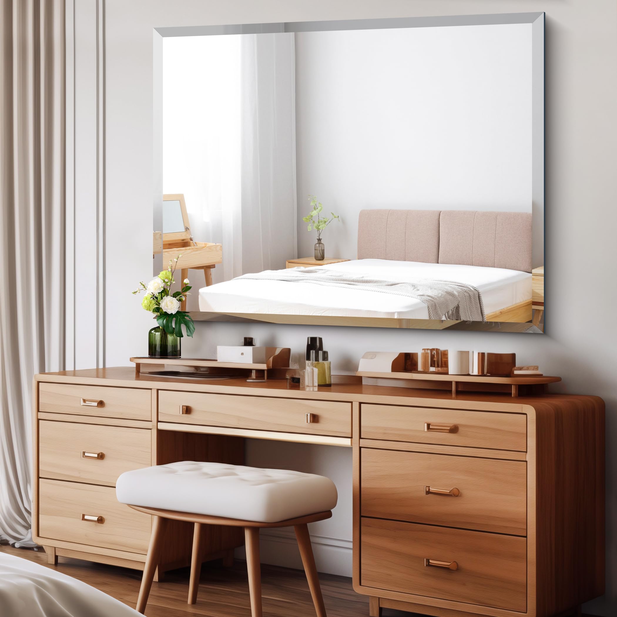 Beveled Bathroom Mirror,  Large Bathroom Mirrors