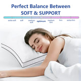 Premium Pillows Queen Size Set of 2, Fluffy and Supportive 7D Down