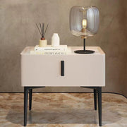 Wood Bedside Table, Retro Simple Bedside Table