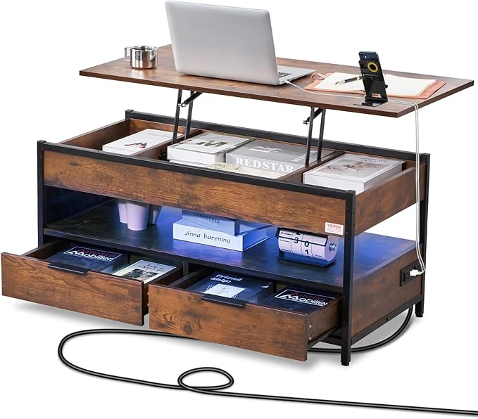 Coffee Table, Lift Top Coffee Table with Storage, Coffee Tables for Living Room