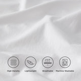 100% Cotton Sheets Queen Size - Soft Percale Sheets