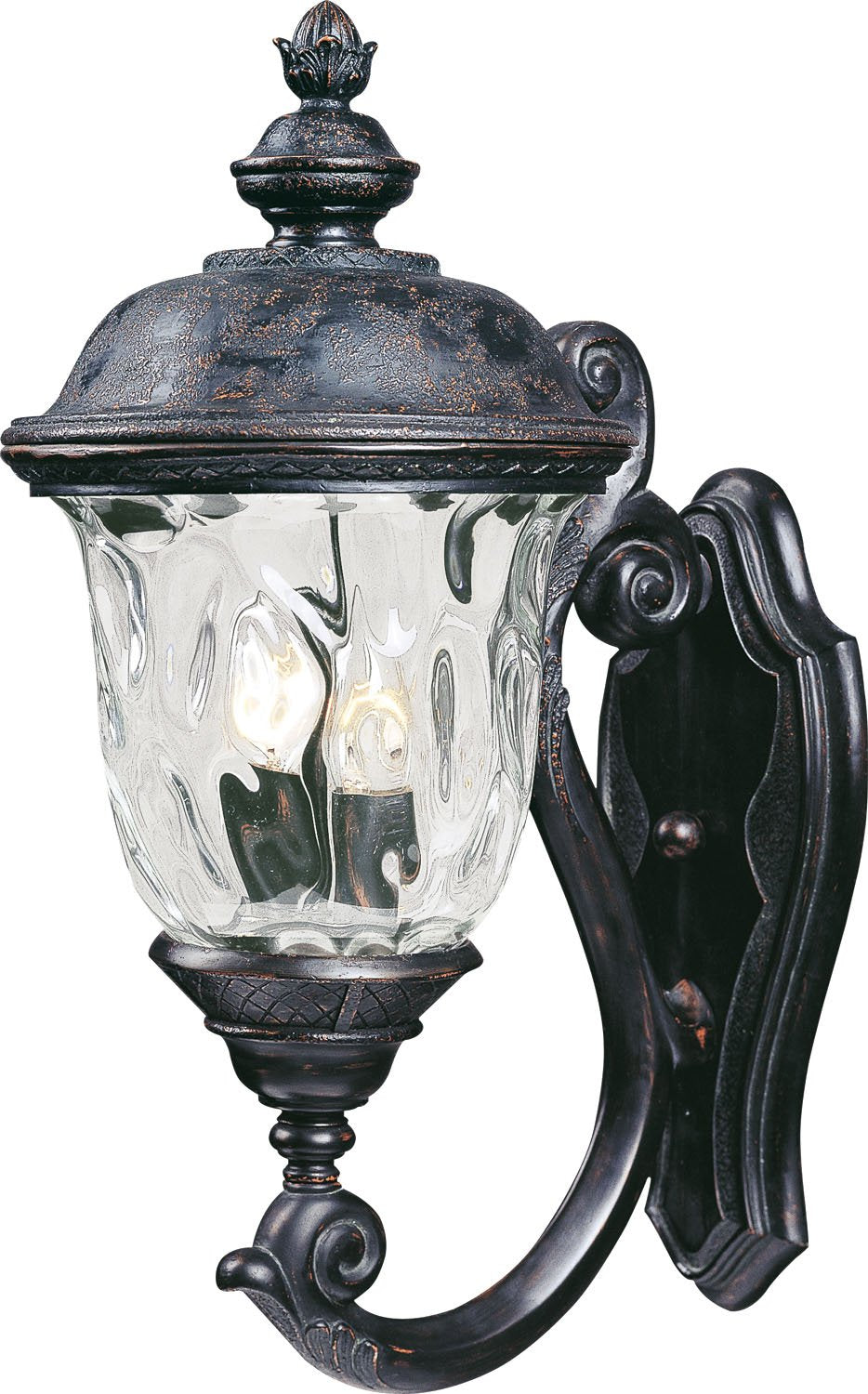 Carriage House VX - Two Light Outdoor Wall Mount Made with Vivex Material for Coastal Environments