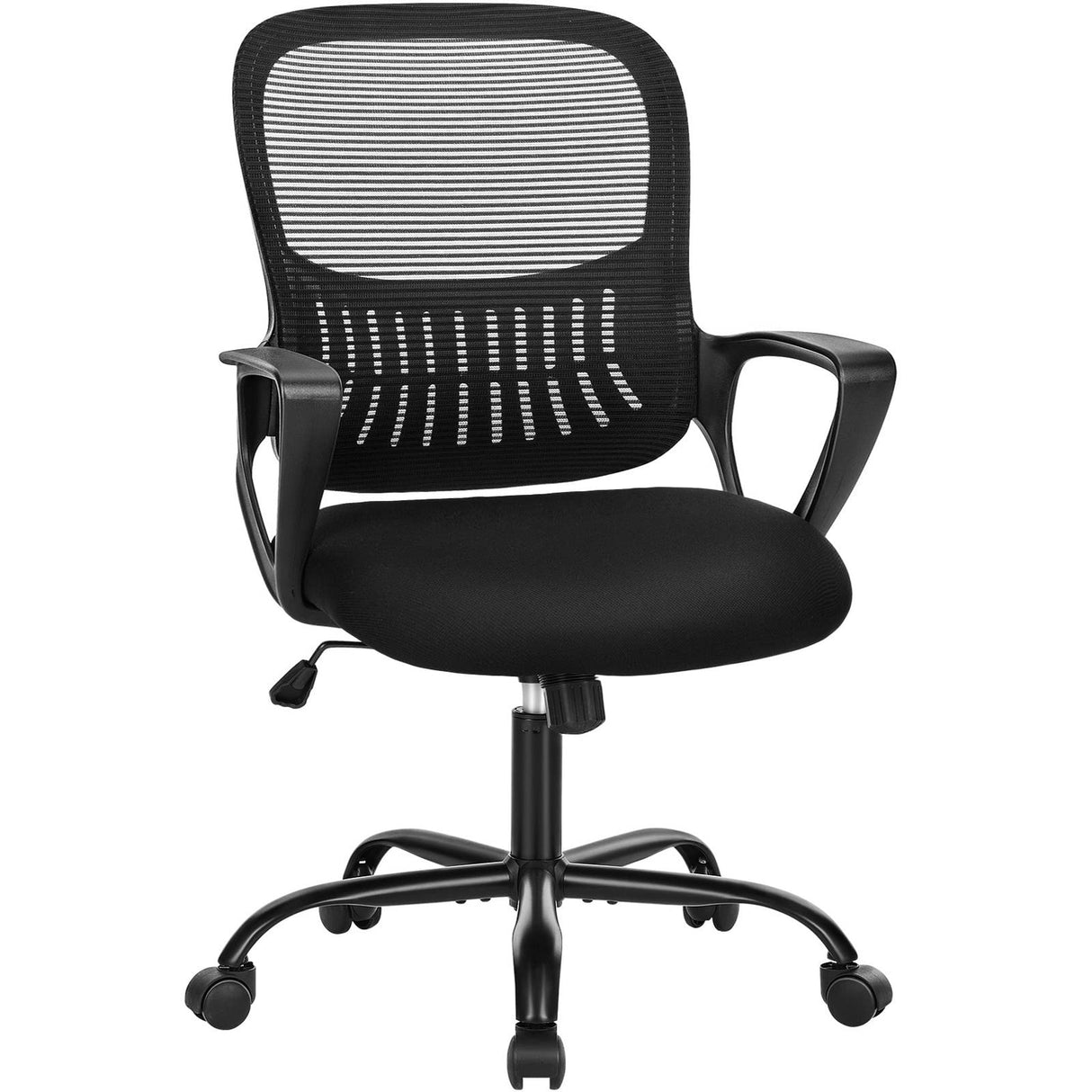 Office Chair, Mid Back Computer Ergonomic Mesh Desk with Larger Seat, Executive Height