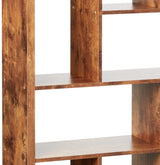 Delwin 10-Shelf Bookcase Antique Nutmeg