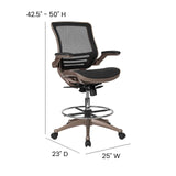 Waylon Mid-Back Mesh Office Chair with Adjustable Foot Ring