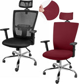 3 Pieces Office Chair Cover Rolling Desk Chair Cover Gaming Chair Covers Stretch Washable Computer