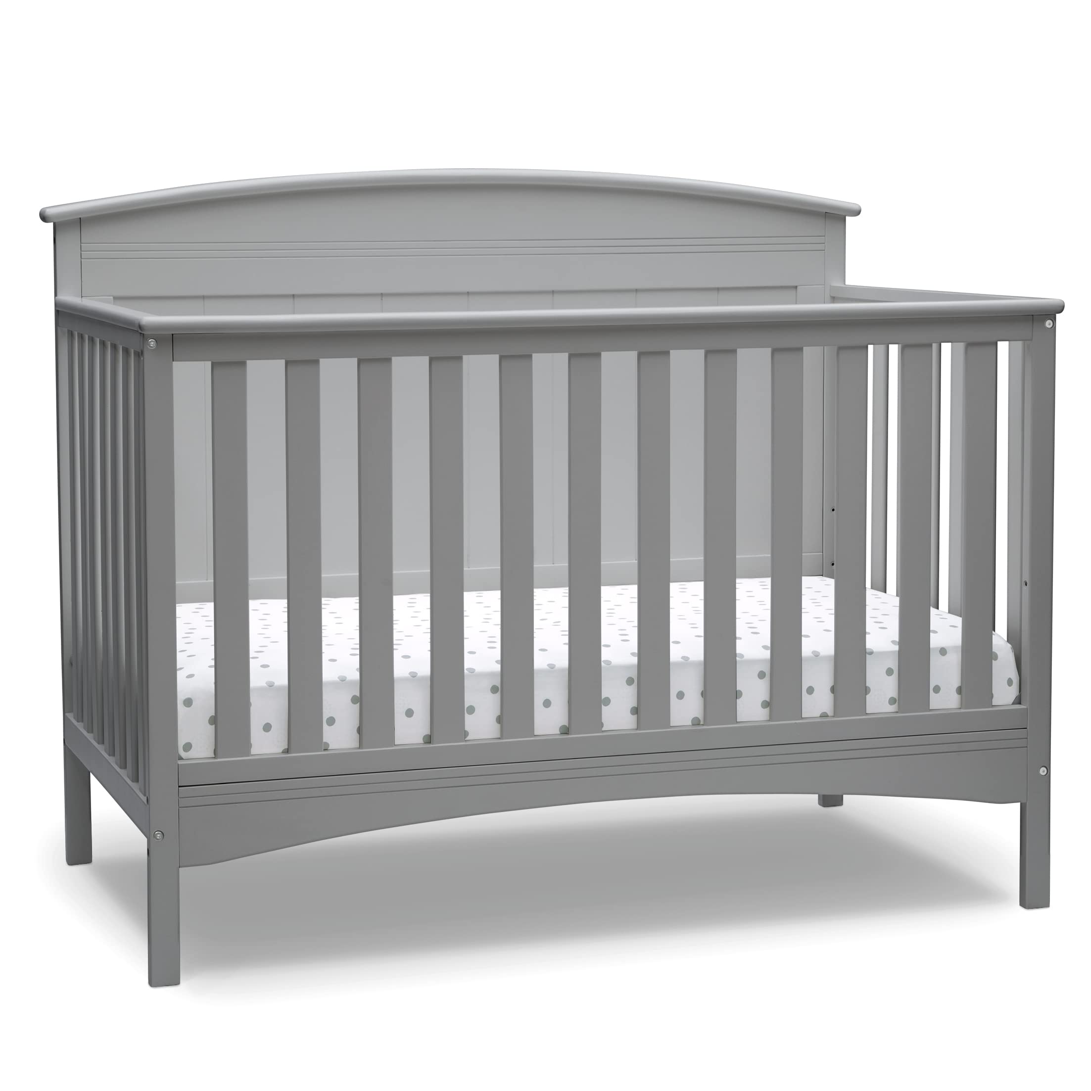 Archer Solid Panel 4-in-1 Convertible Baby Crib - Greenguard Gold Certified, Grey