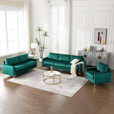 3 Piece Sofa Set Living Room Furniture Sets, Comfy Sofa and Loveseat and Chair