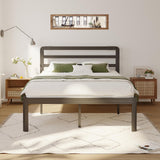 Queen Bed Frame with Headboard，18 Inch High Queen Size Bed Frame