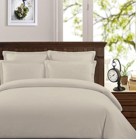 Duvet Cover Set with 3 Pieces, 285 Thread Count, Percale, 100% Peruvian Pima Cotton,