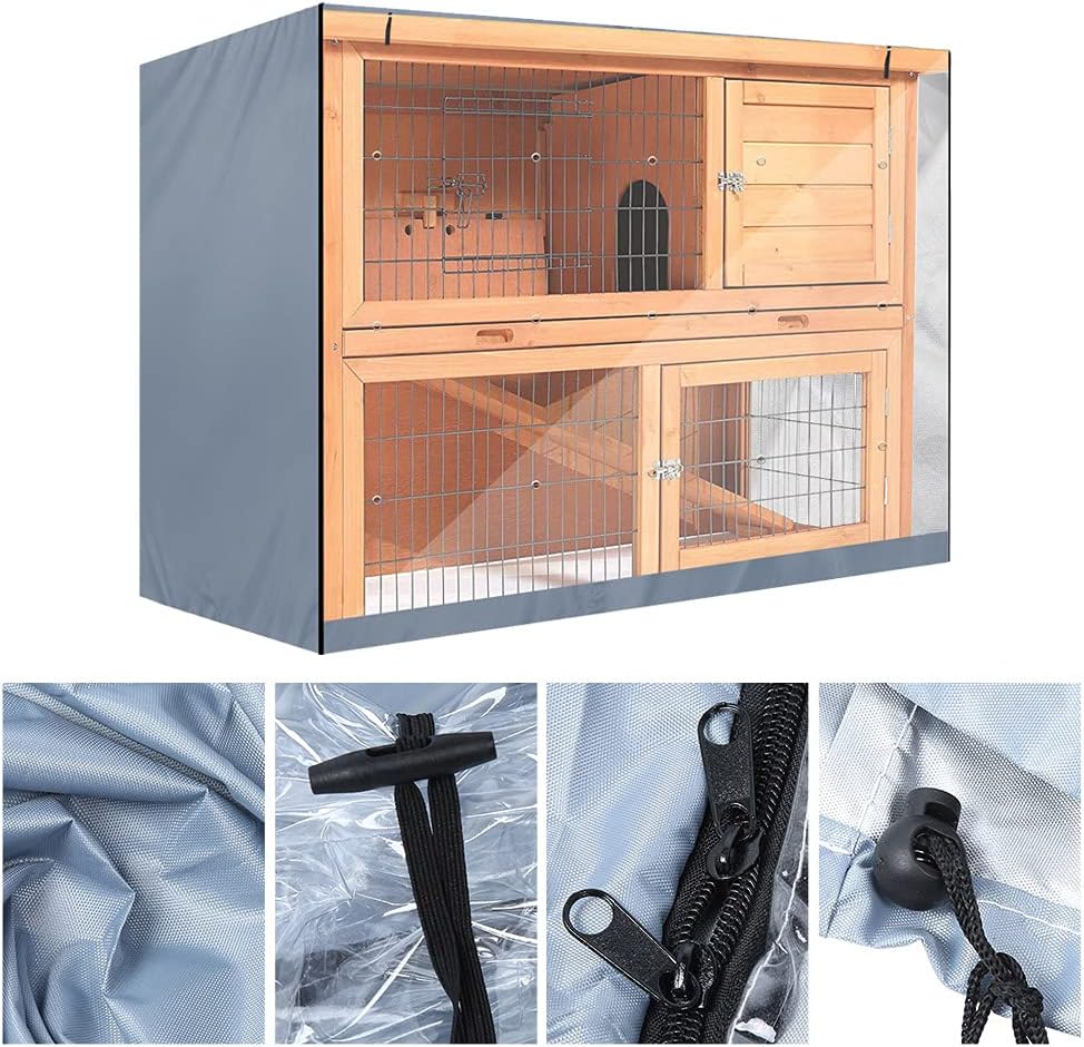 Rabbit Hutch Cover, Durable Oxford Rabbit Cage Dust Cover