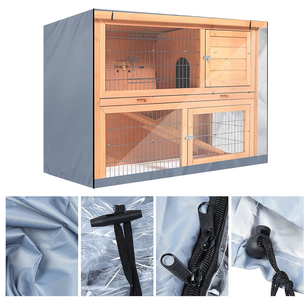 Rabbit Hutch Cover, Durable Oxford Rabbit Cage Dust Cover