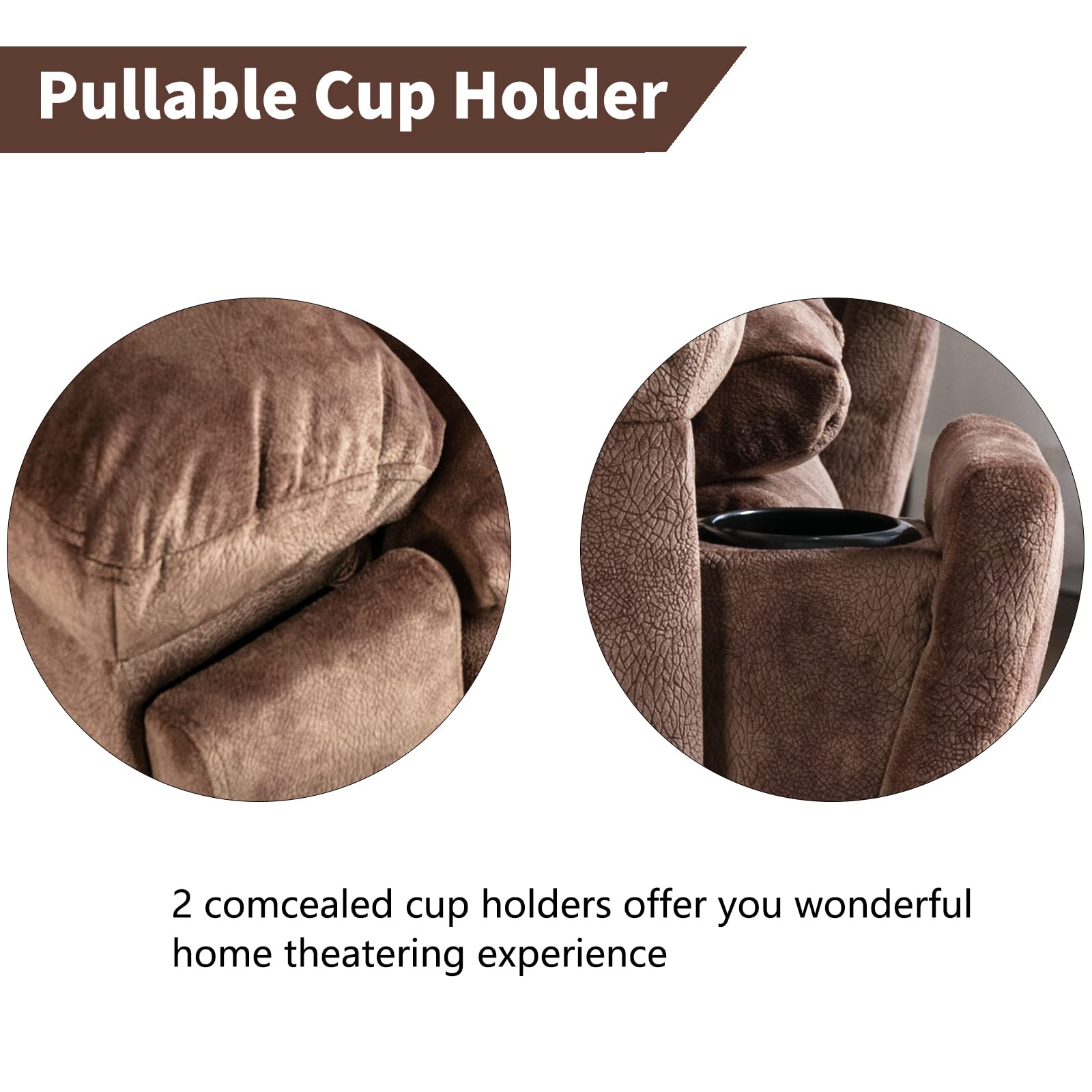Large Power Lift Recliner Chairs with Massage and Heat for Elderly