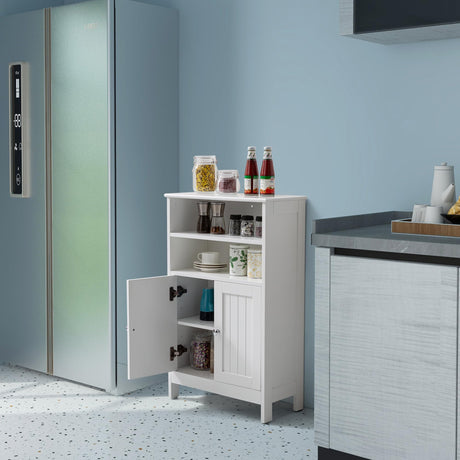 Bathroom Floor Cabinet，Laundry Room Cabinets，22 x 35 Inch Kitchen Storage Cabinet