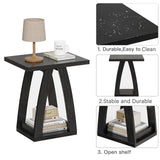 End Table, Side Table, Nightstand, Sofa Side Table with Shelf, Modern End Table