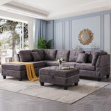 Living Room Furniture Sets,Modular Sectional Sofa Set,L-Shape Couch Set with Storage