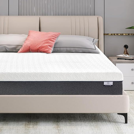 Queen Mattress Soft Plush,10 Inch Memory Foam Mattress in a Box,Cooling Gel Foam&Pressure Relief