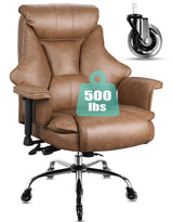 Big and Tall Office Chair 500lbs for Heavy People, Heavy Duty Rocking Office Chair