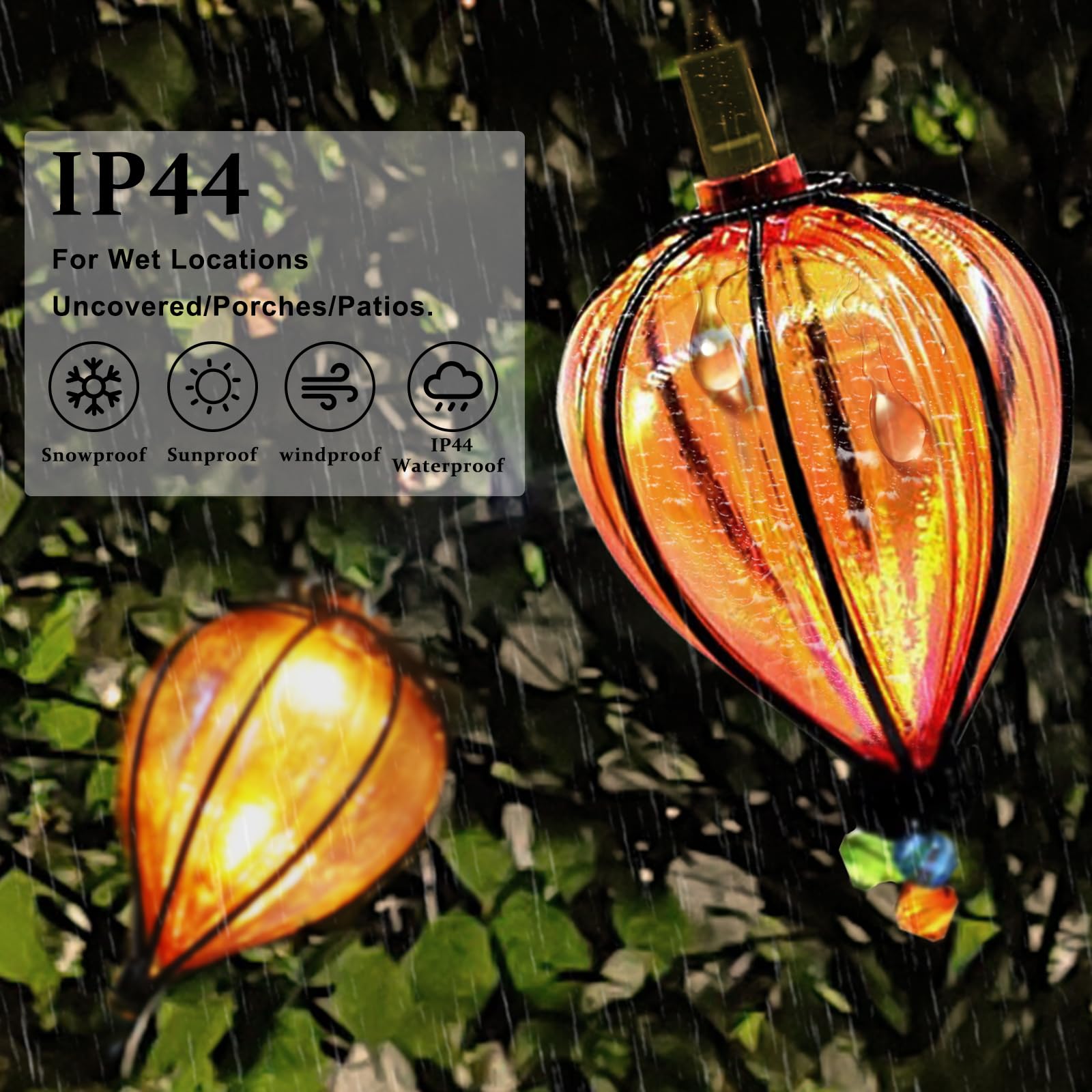 11FT Multicolor String Lights with 10 Bulbs, Colored Backyard Patio Indoor/Outdoor UL Listed String Lights,Hanging for Bistro Tents Market Cafe Gazebo Porch Party Wedding