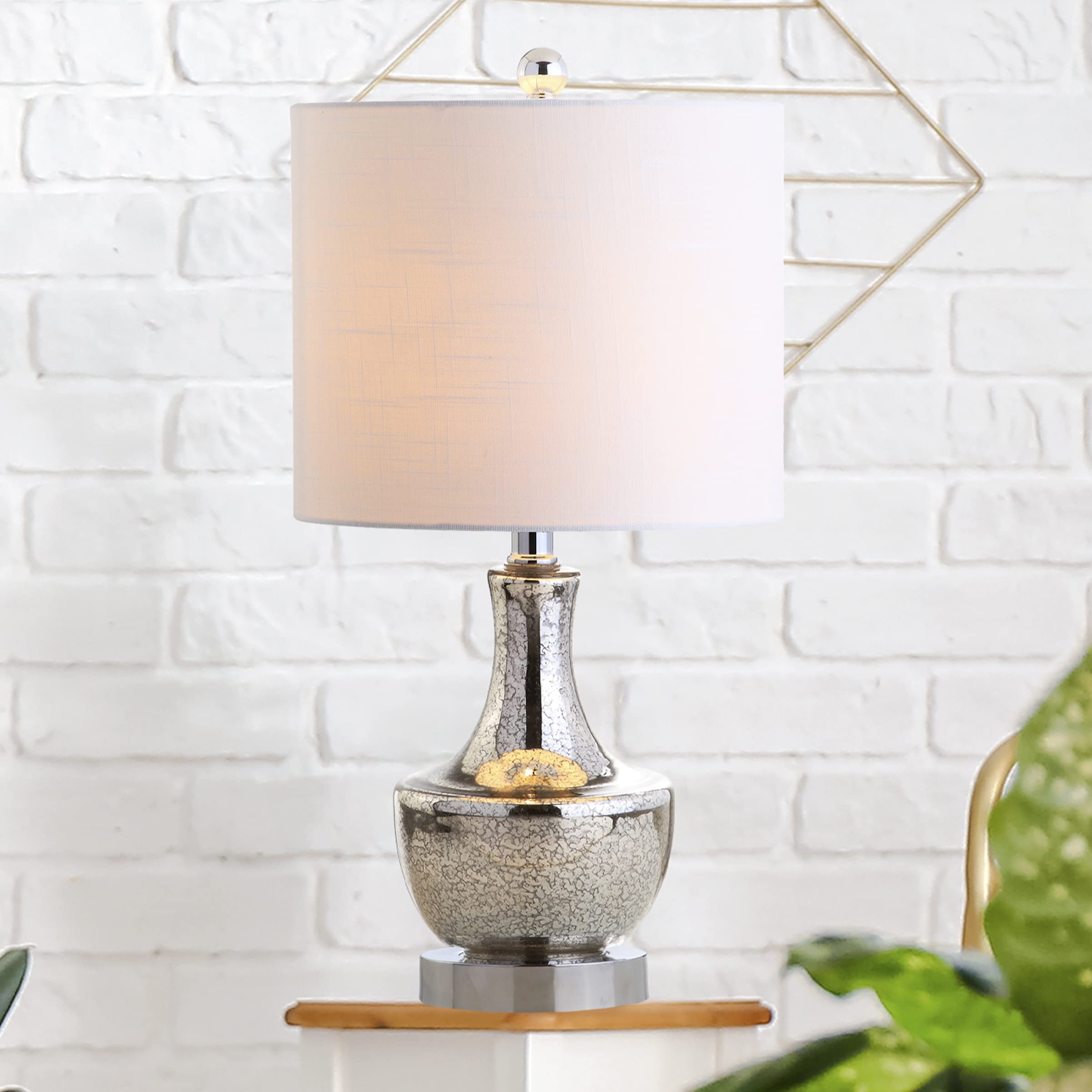 JYL1029B Colette 20" Mini Glass LED Table Lamp, Transitional, Glam, Global, Modern