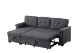 84 Inch Sofa with Tufted Seat & Back Cushion,Solid Wood Frame Dsign, Linen Reversible